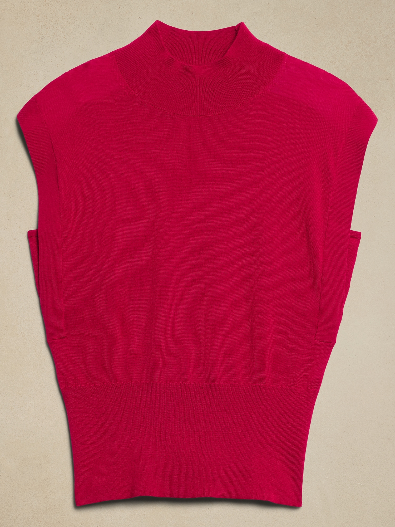 Merino Wool Mock-Neck Sweater