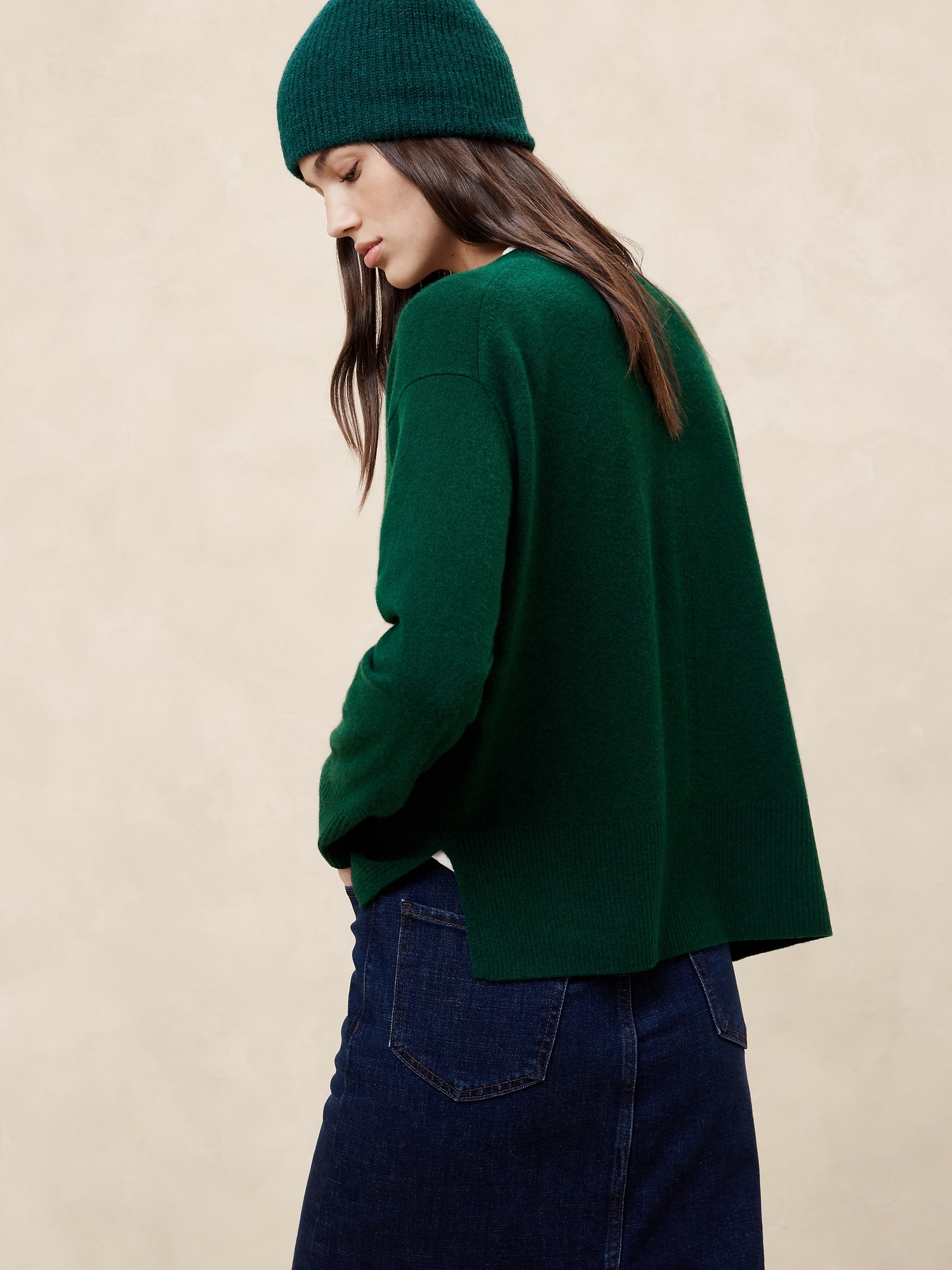 Merino-Cashmere Pullover Sweater