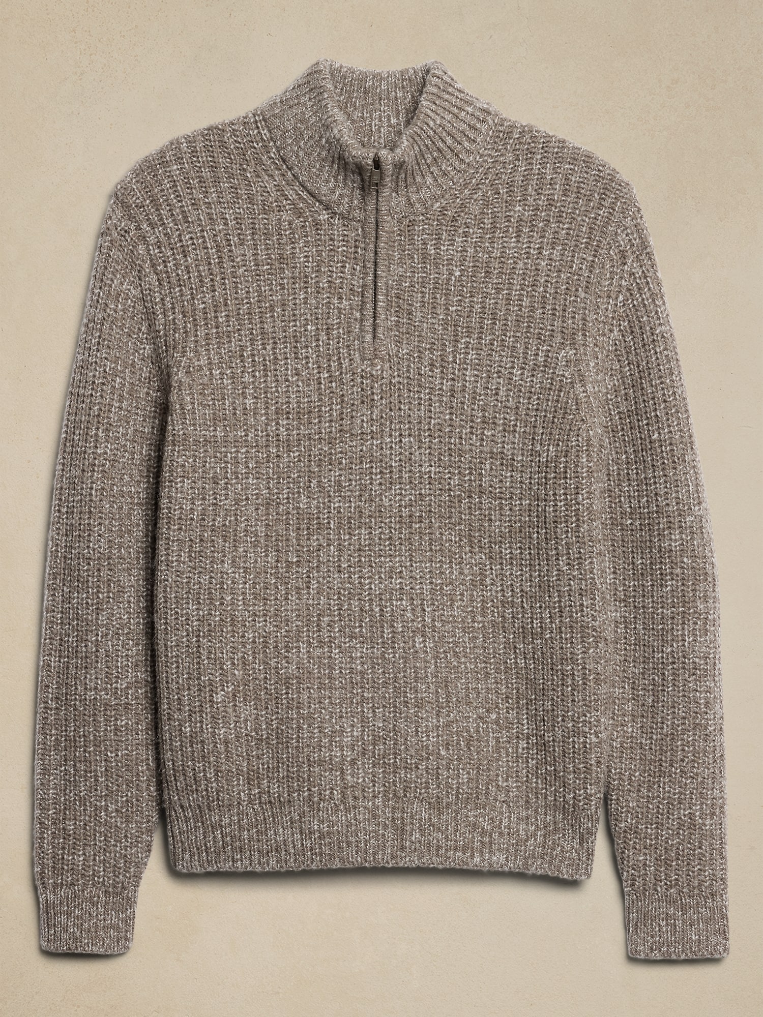 Marled Half-Zip Sweater