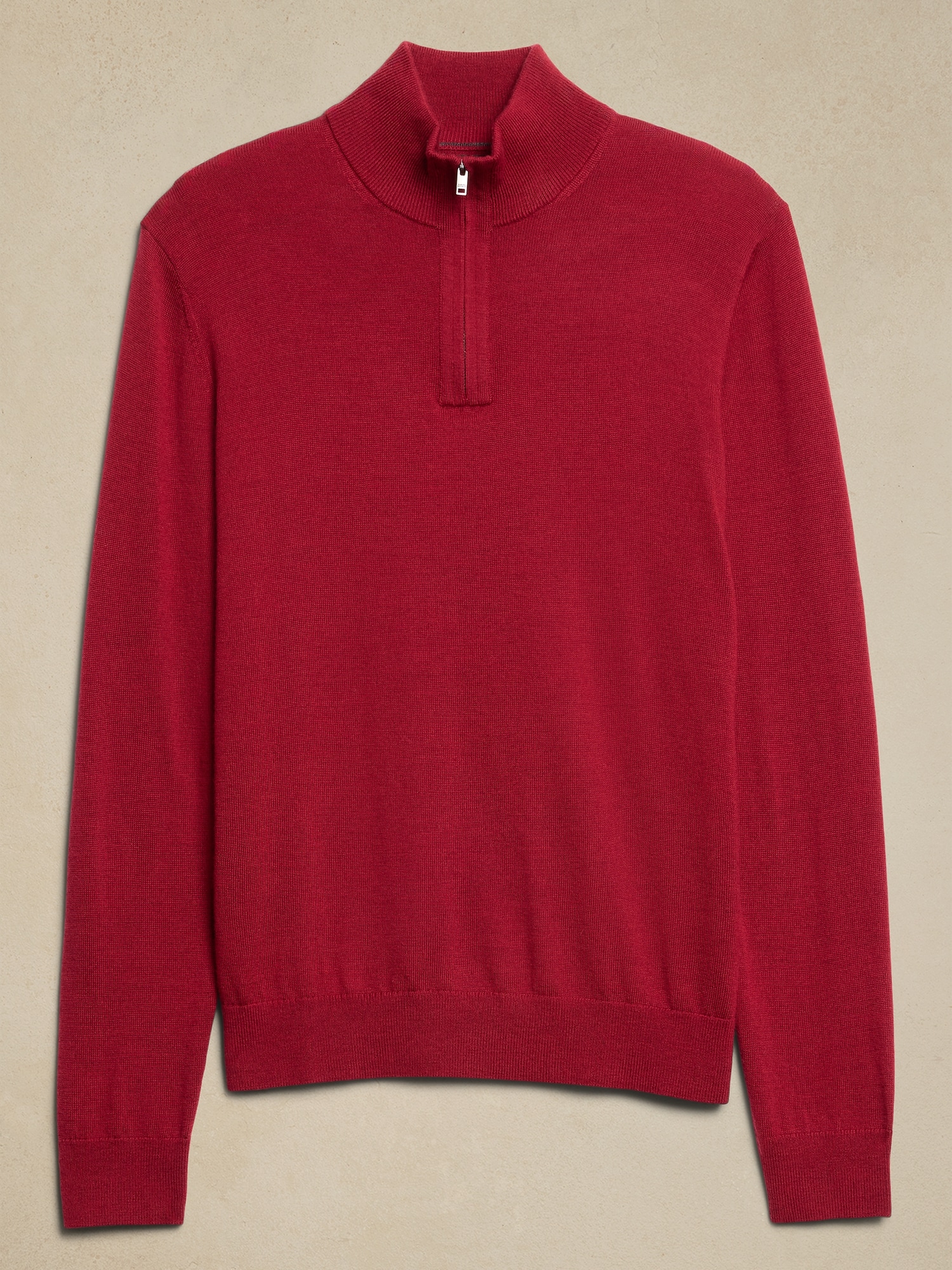 Merino Wool Quarter-Zip Sweater