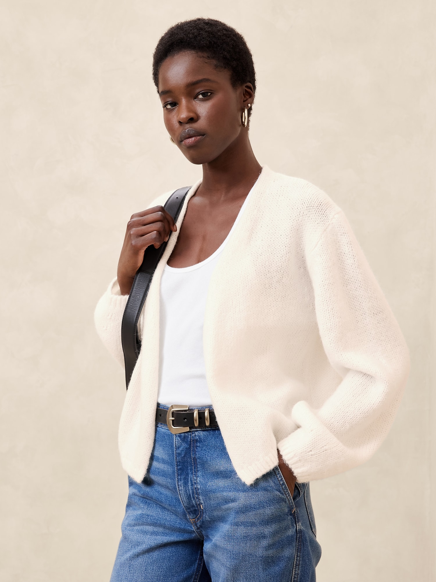 Women s White Sweaters Banana Republic Factory