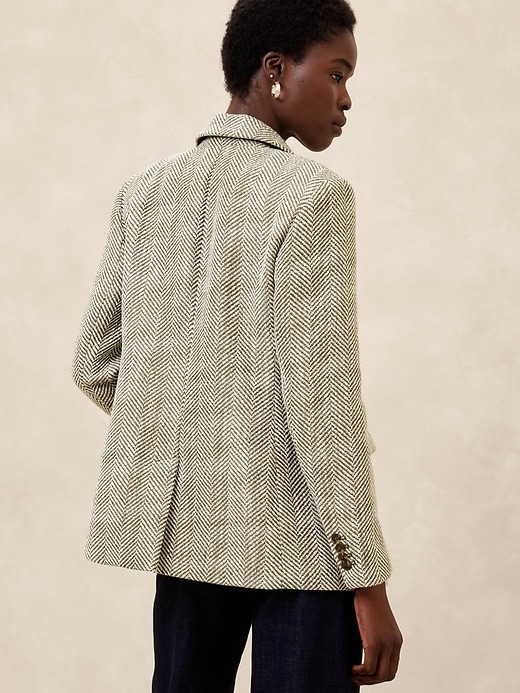 【PORTERNA】Robe Herringbone Blazer Women's Herringbone Diana Blazer Charcoal – Rowing Blazers