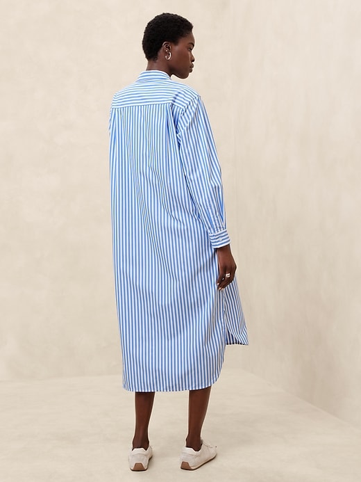 Midi Poplin Shirtdress