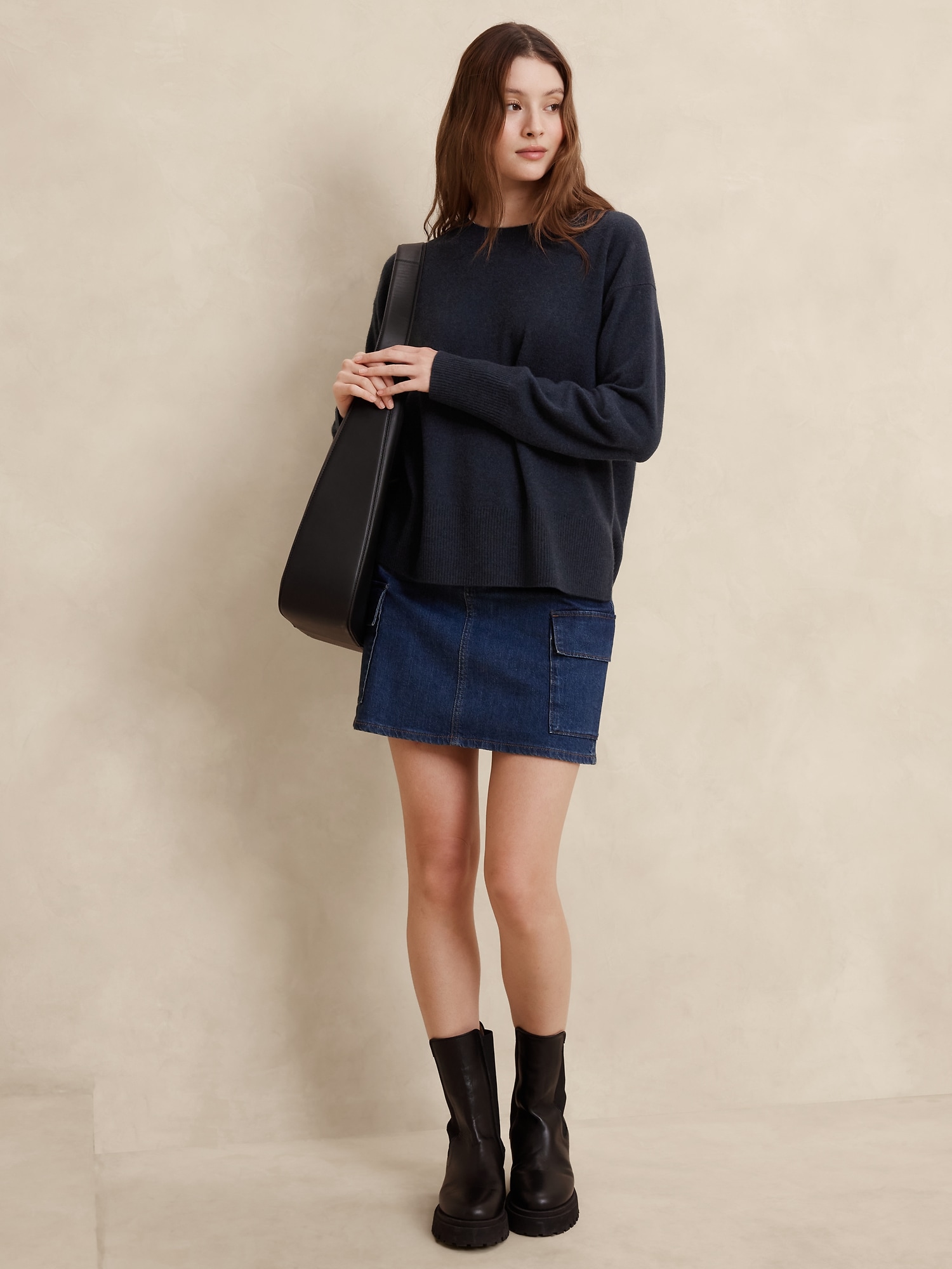 Merino-Cashmere Pullover Sweater