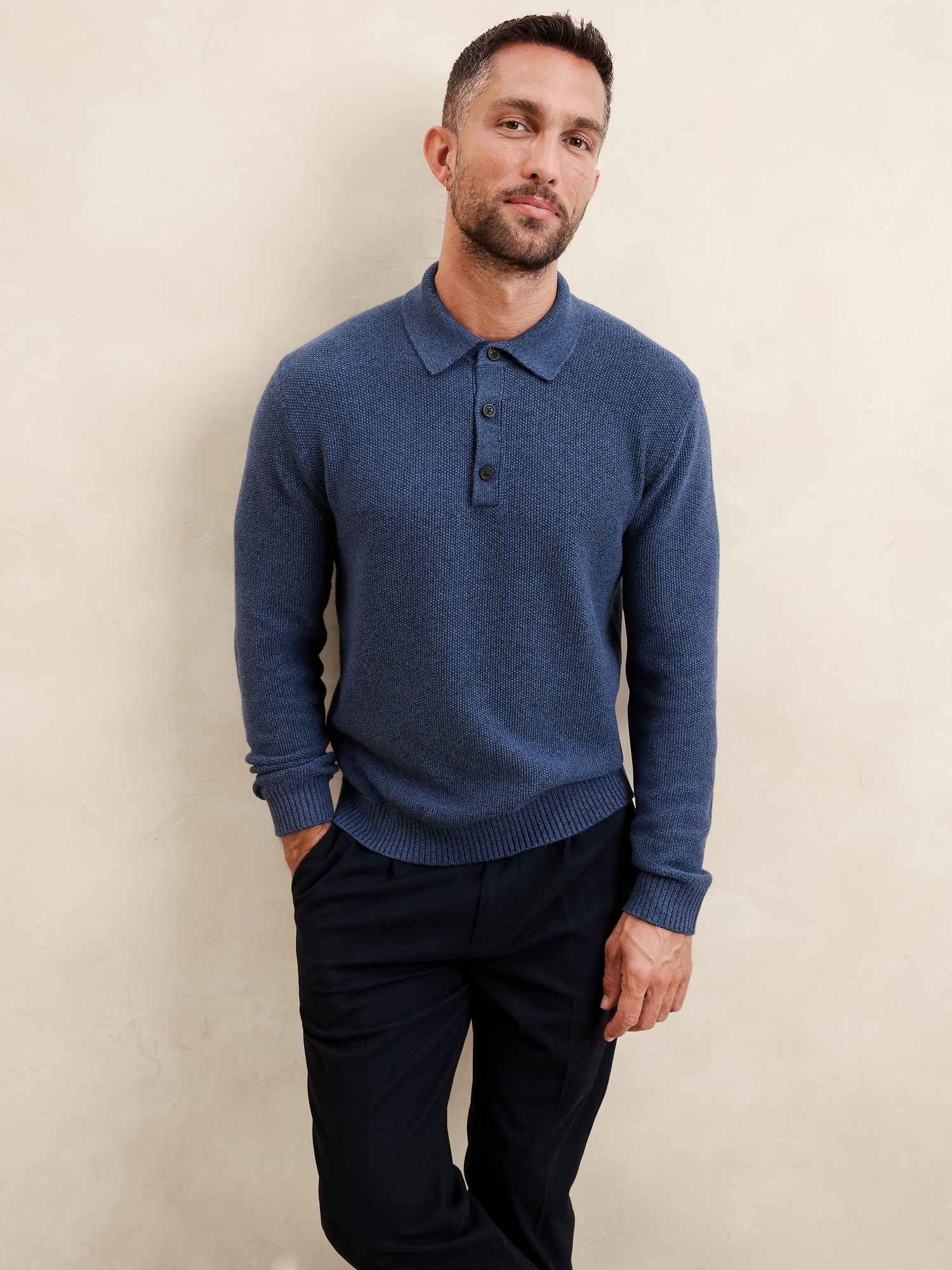 Seed Stitch Polo