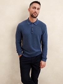 【じゅん】OVY Standard Seed Stitch Polo L Standard Seed Stitch Polo | OVY