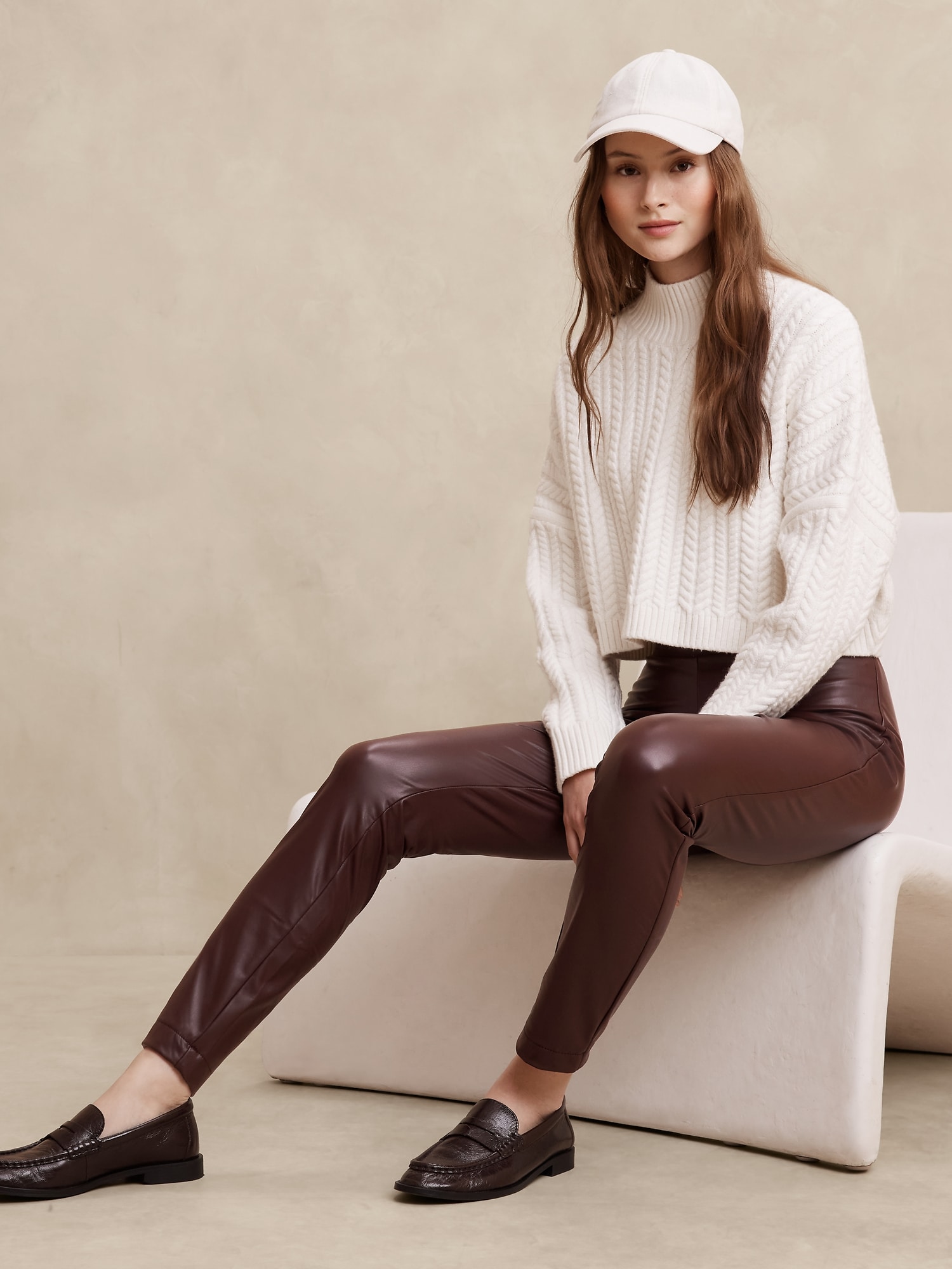 Vegan Leather Legging