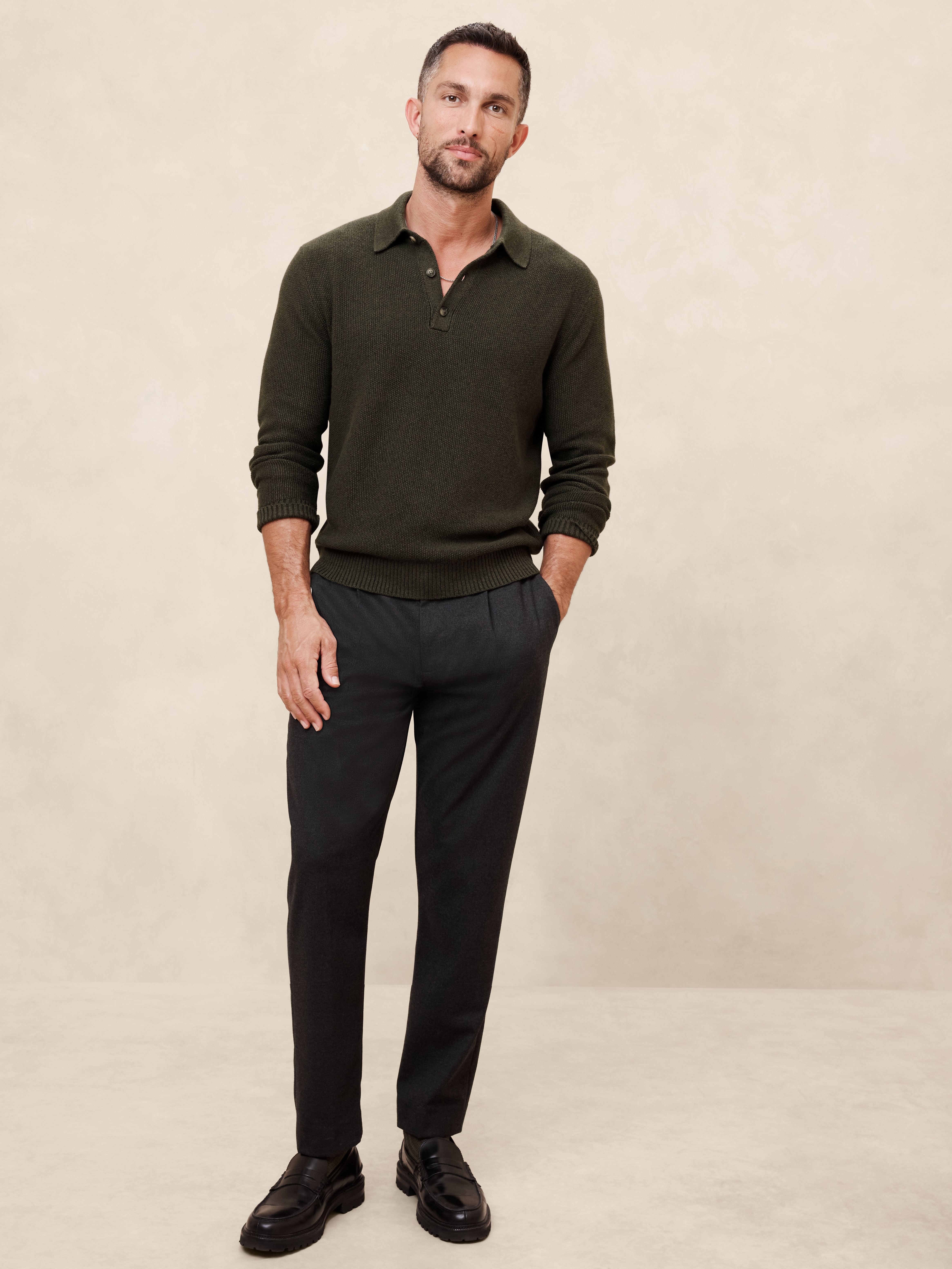 Seed Stitch Polo | Banana Republic Factory