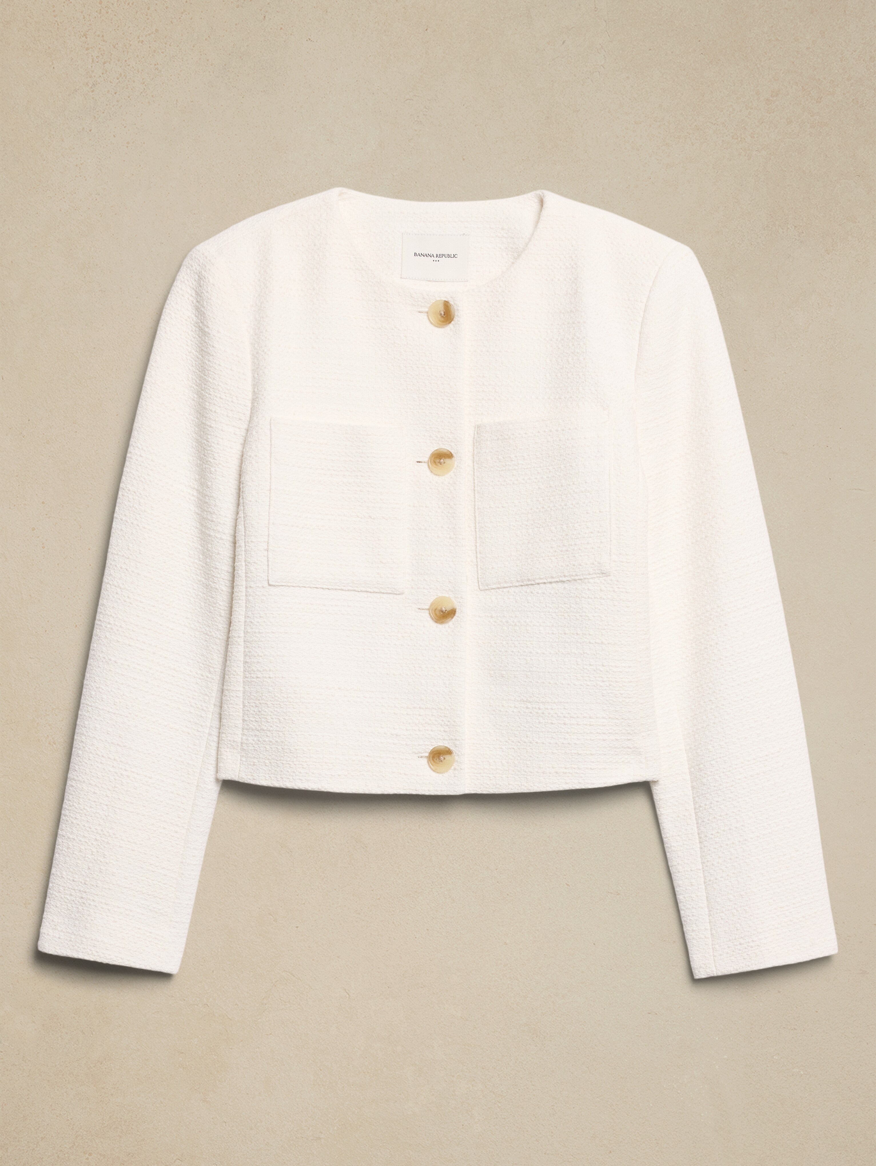 Veste Femme Banana Republic - Laine Bouclée Noire Double Boutonnage Taille L