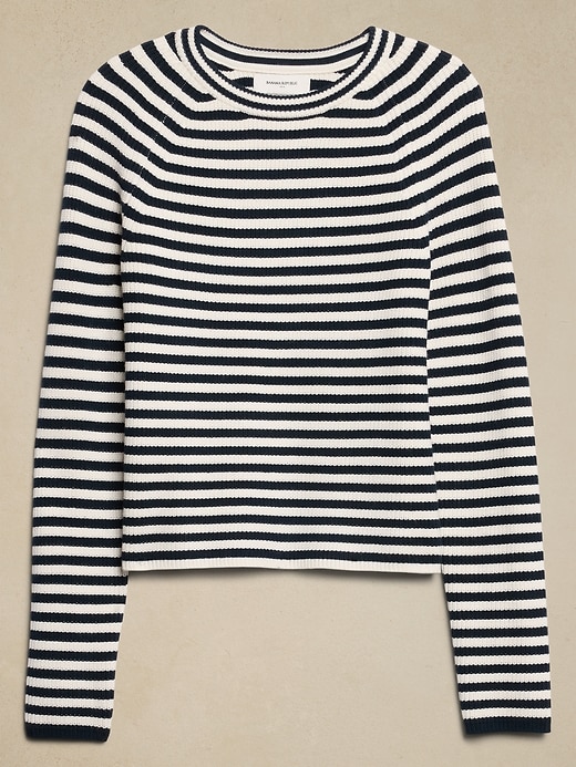 Ribbed Crew-Neck Pullover Sweater | Banana Republic Factory