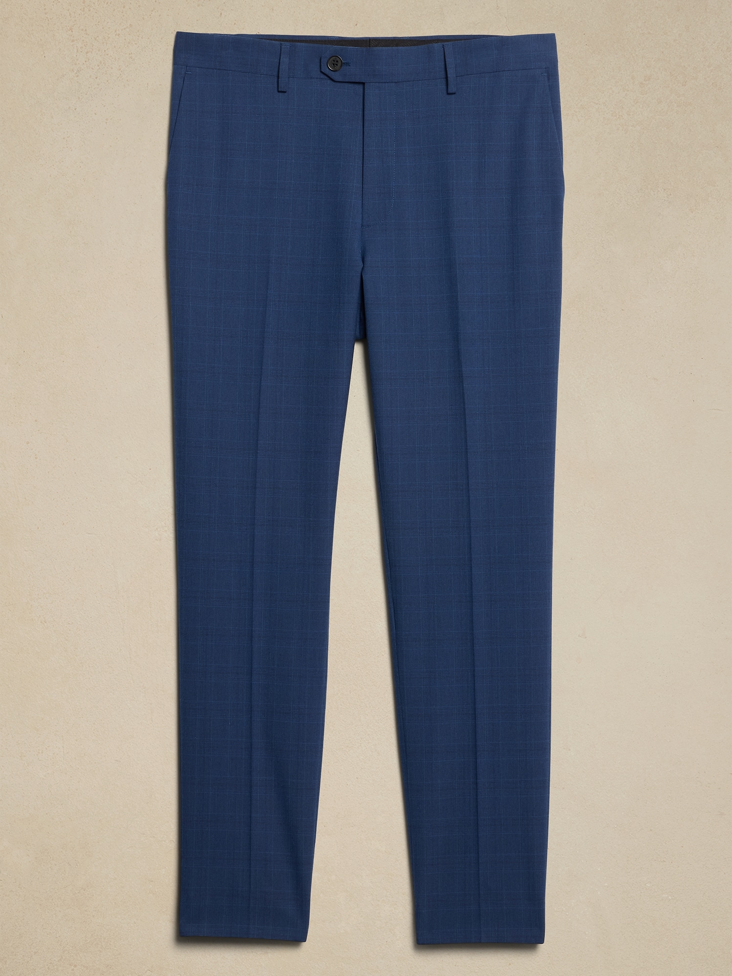 Tailored Blue Glen Plaid Suit Trouser