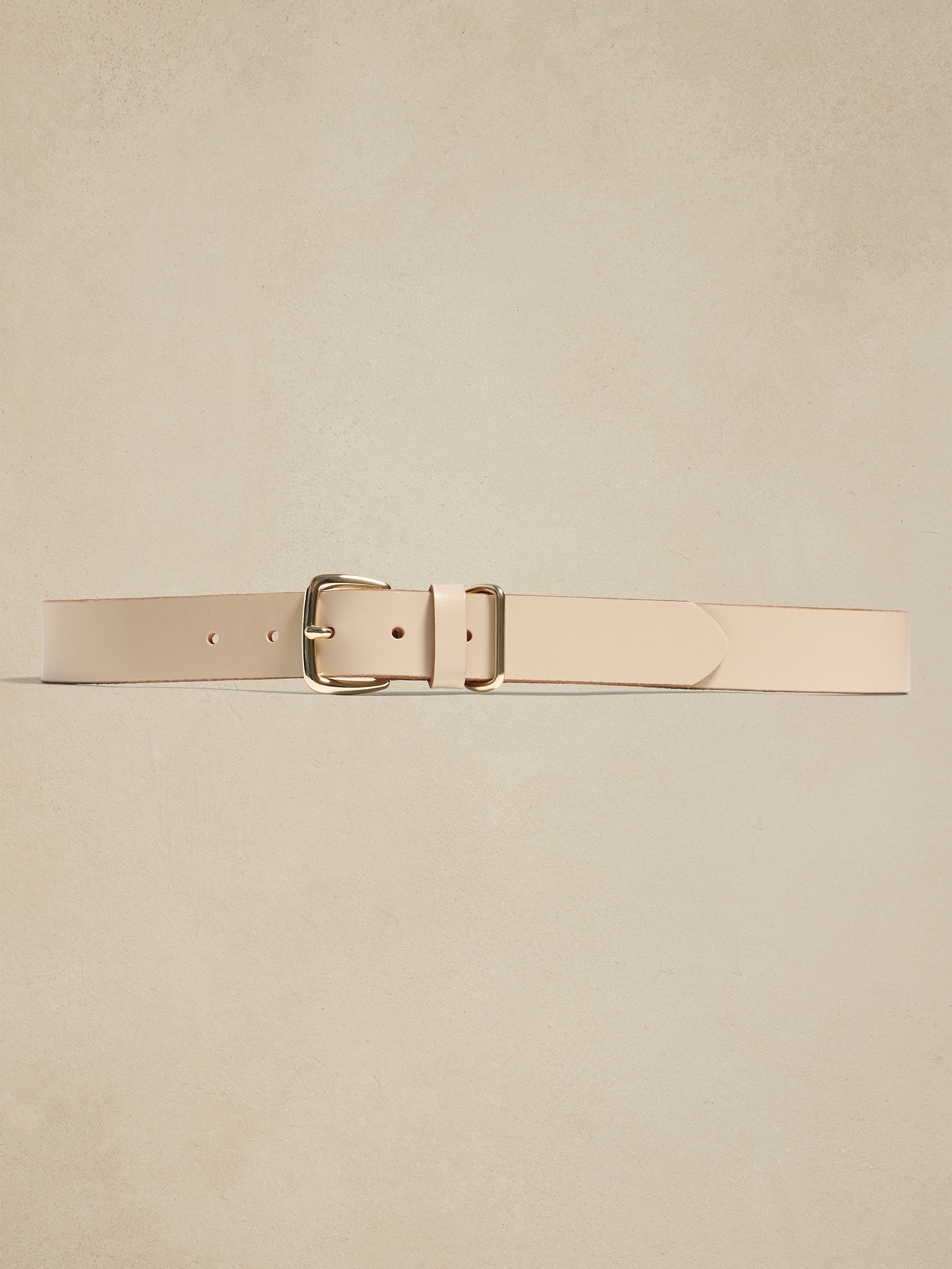 Leather Square Buckle Belt