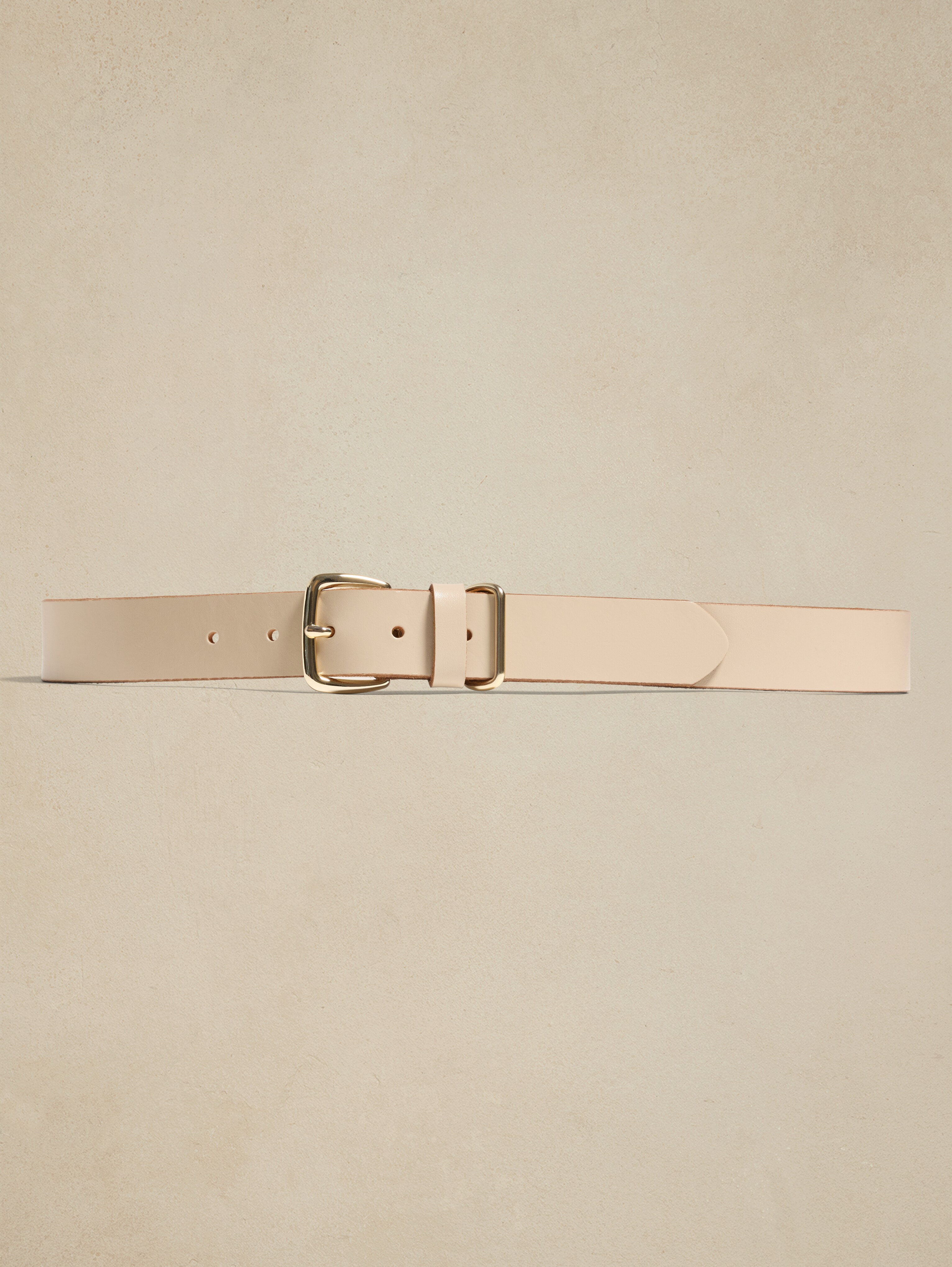 Leather Square Buckle Belt
