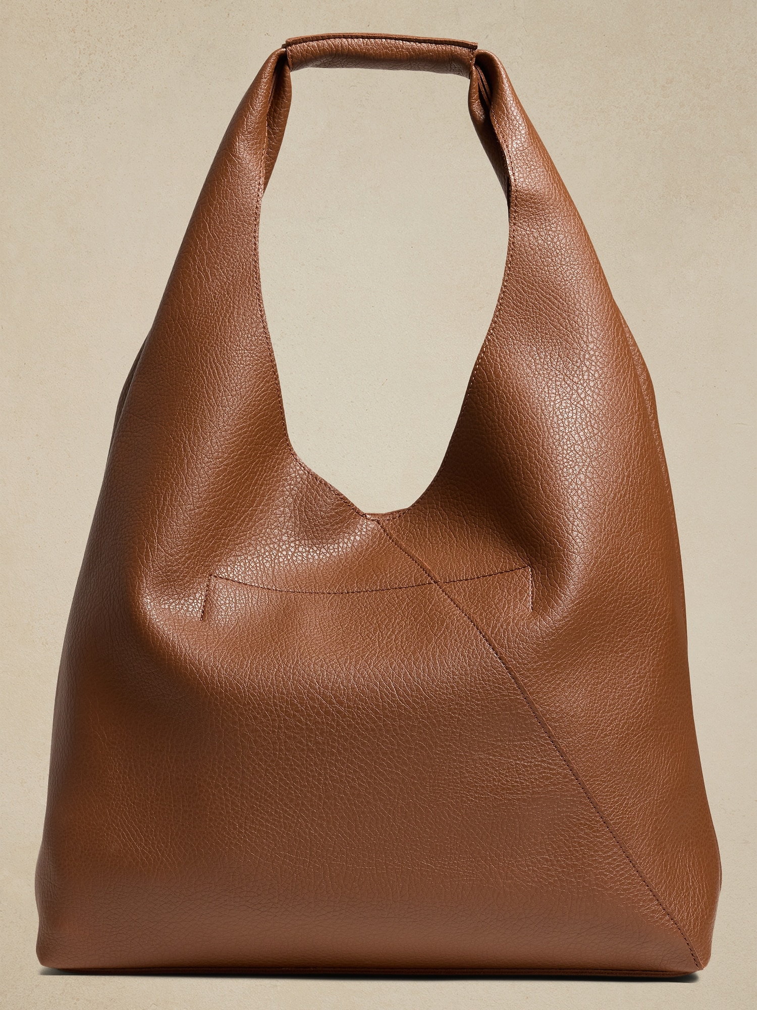 Vegan Leather Slouchy Tote