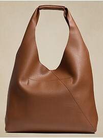 Vegan Leather Slouchy Tote