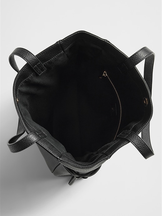 ★NOIAGO★ Vegan Leather Drawstring Bag Black NOI1433 DRAWSTRING BACKPACK Vegan Sack Bag Urban Back Pack Hipster