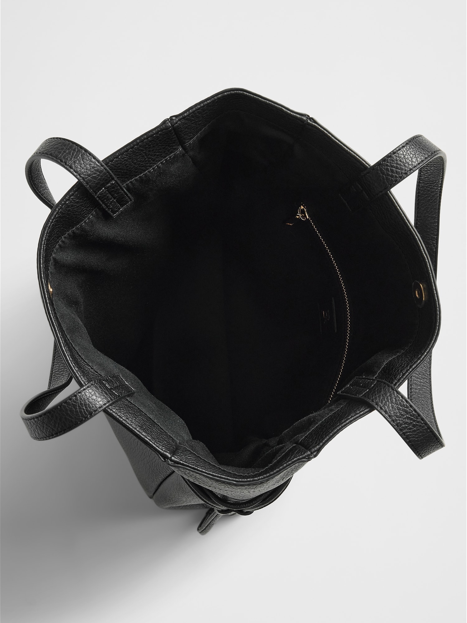 Vegan Leather Drawstring Tote