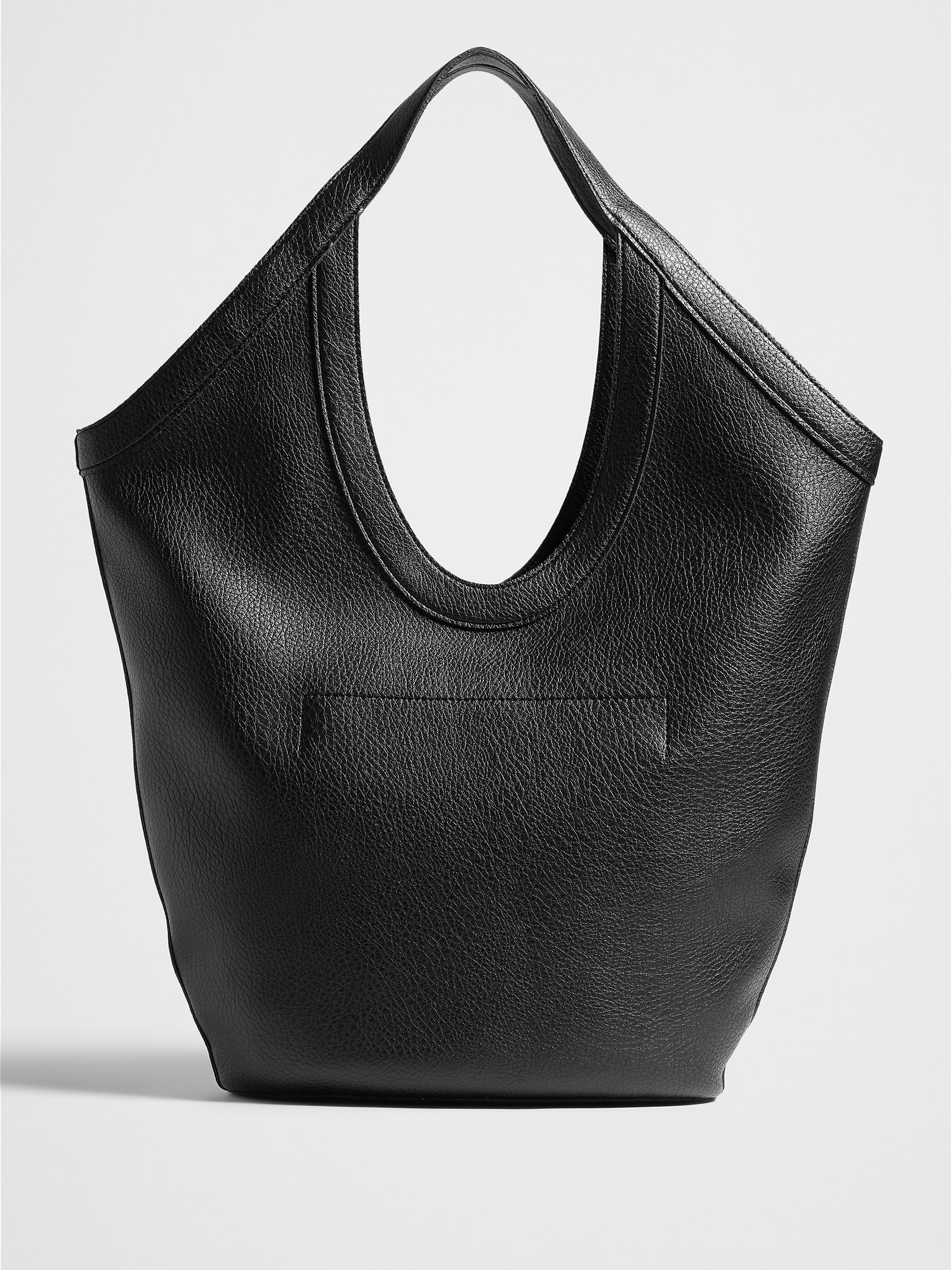 Vegan Leather Modern Hobo Tote