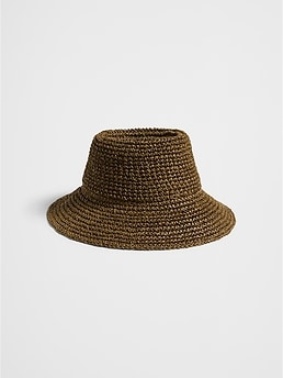 Straw Bucket Hat | Banana Republic Factory display picture 1