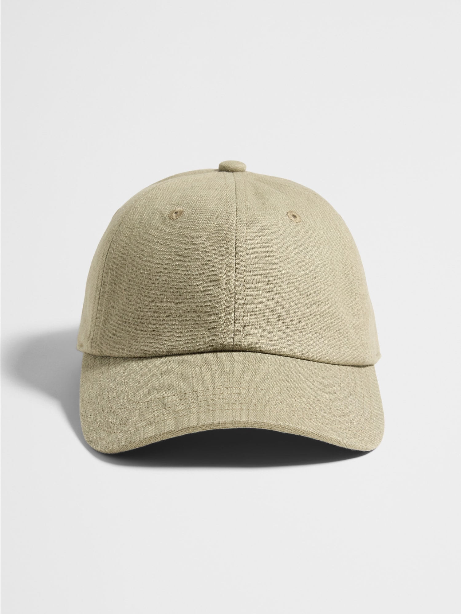 Linen-Blend Baseball Cap