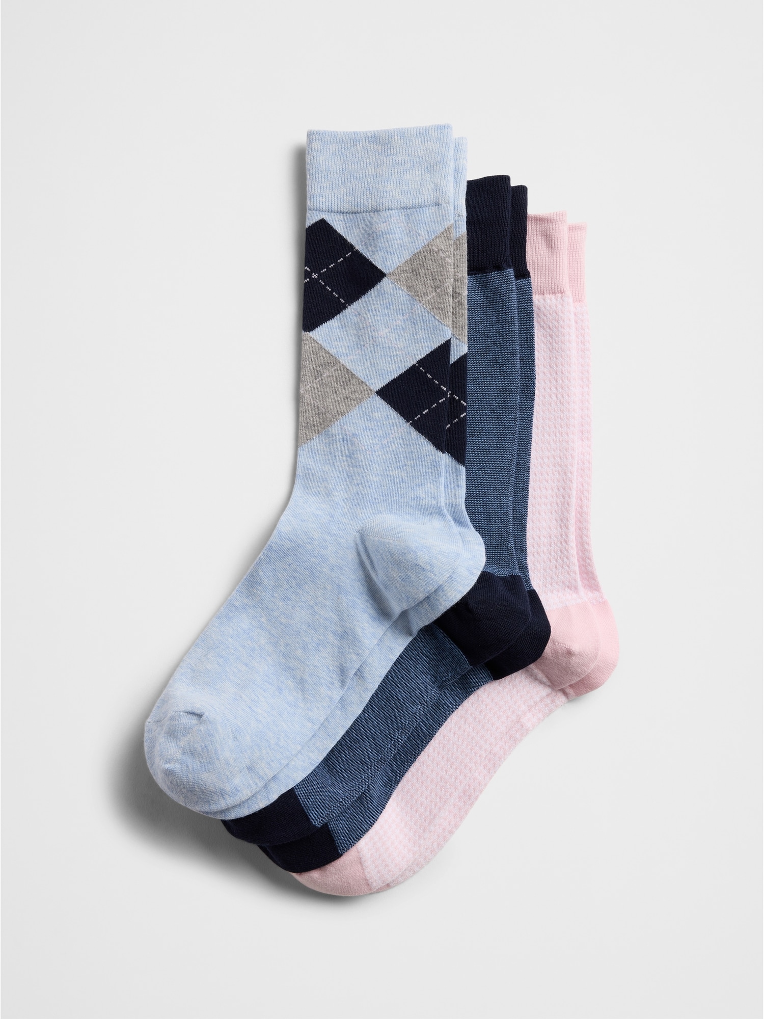 Organic Cotton-Blend Trouser Socks (3 Pack)