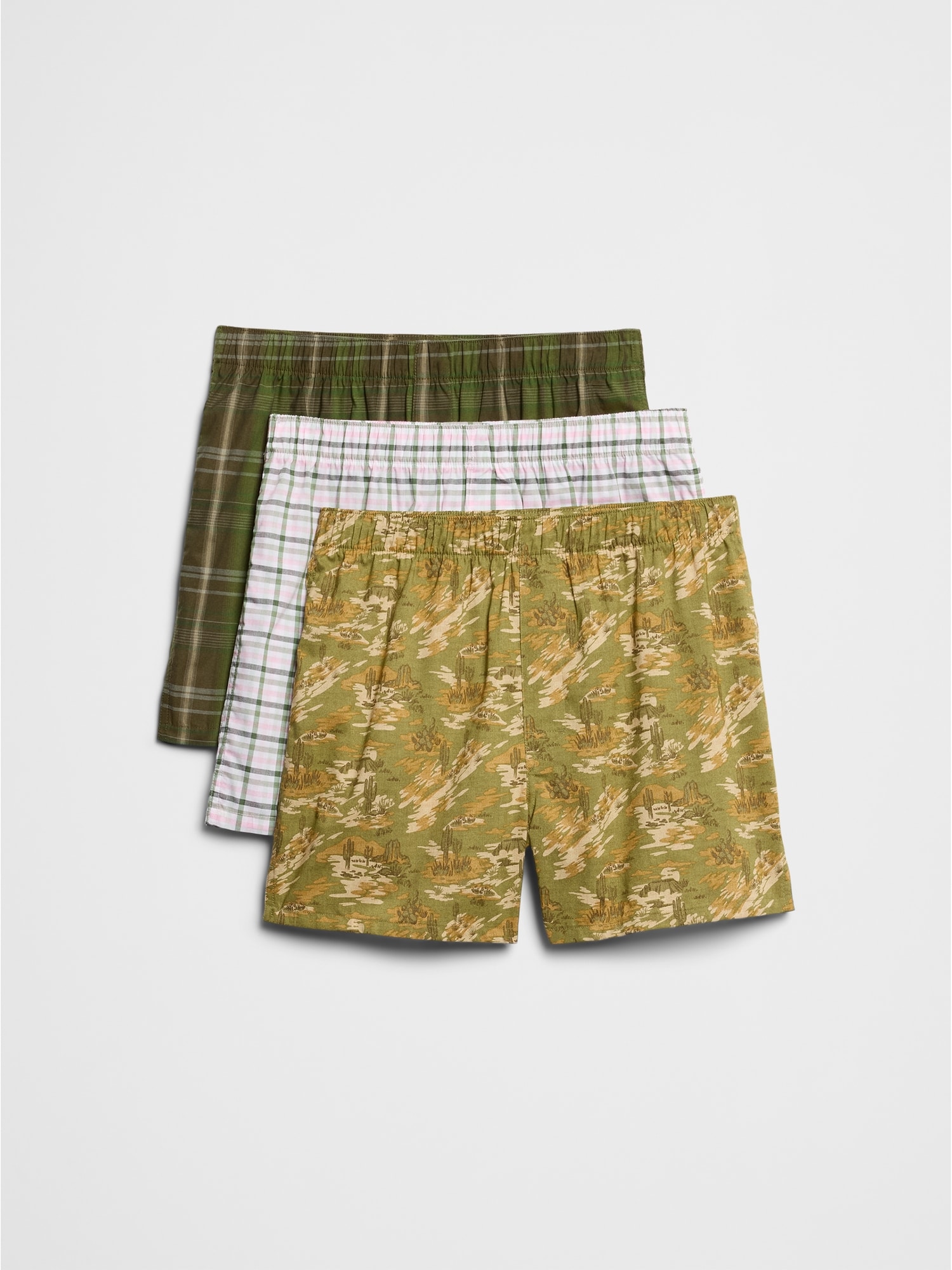 Cotton Boxers Patterned (3 Pack)