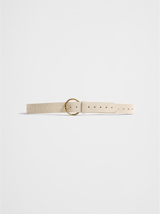 Leather Square Buckle Belt