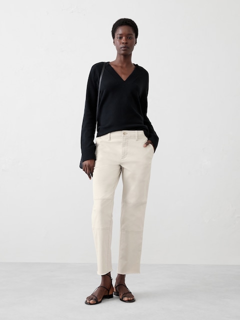 Slim Mid-Rise Pull-On Chino