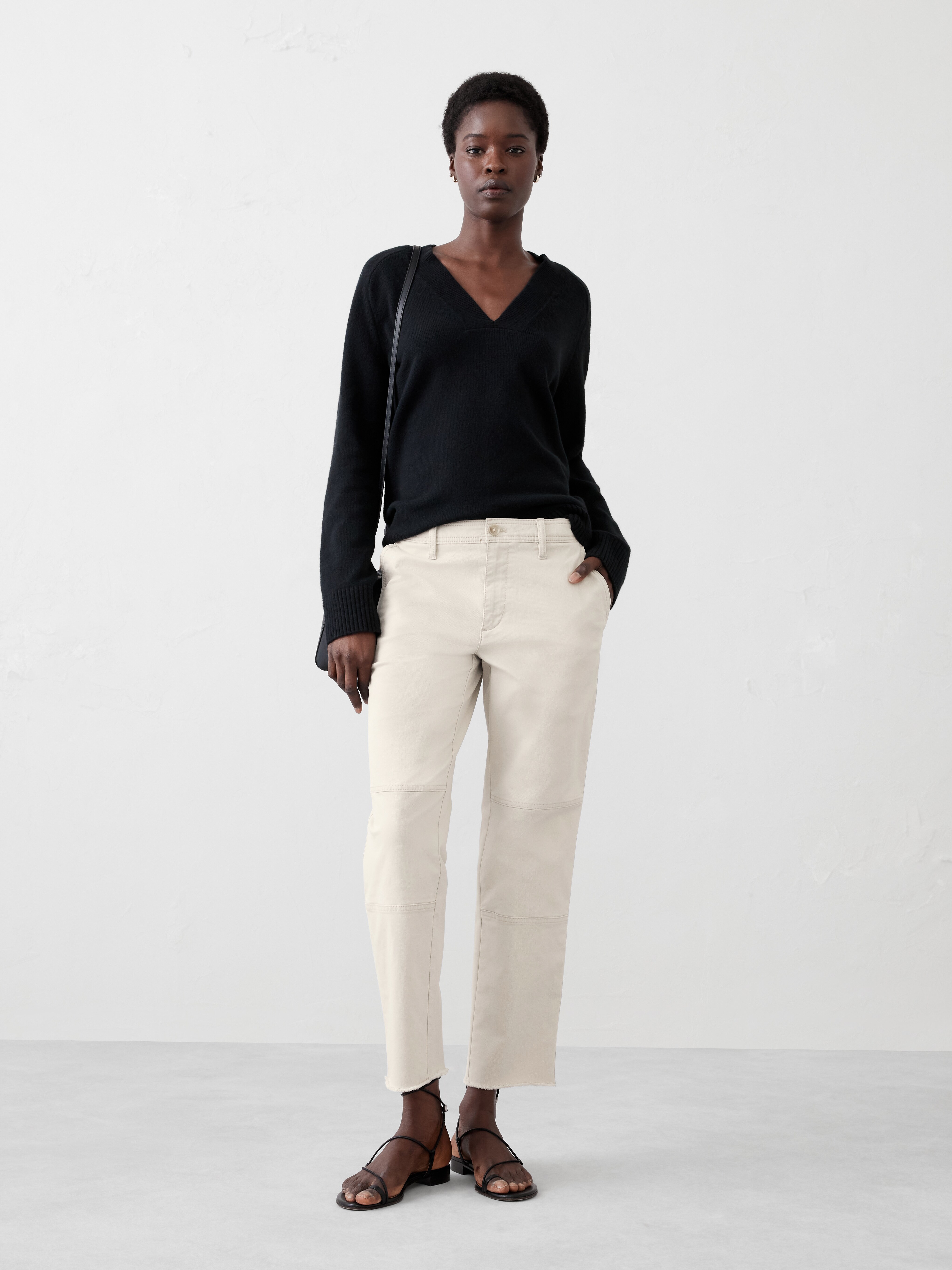 Slim Mid-Rise Pull-On Chino