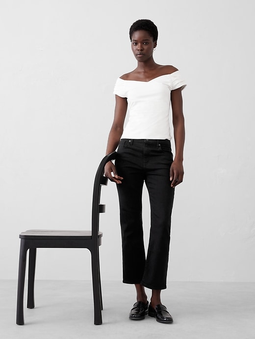 Off-Shoulder Soft Stretch Top | Banana Republic Factory