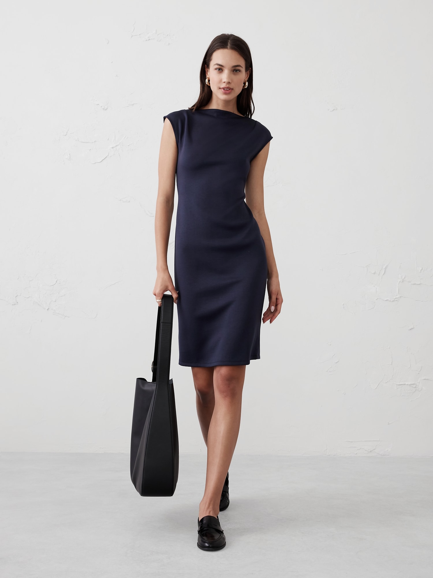 Soft Touch Scuba Sheath Dress