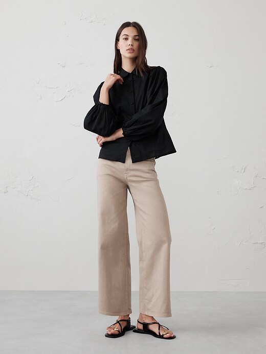 Puff- Sleeve Shirt | Banana Republic Factory