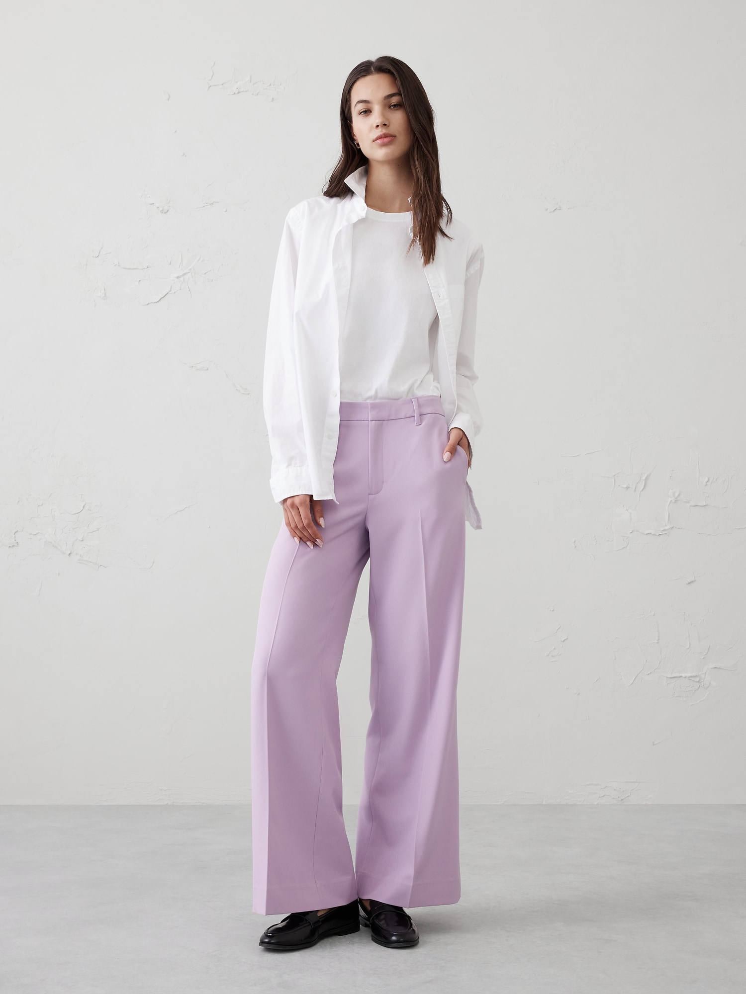 Sculpted Wide-Leg Trouser