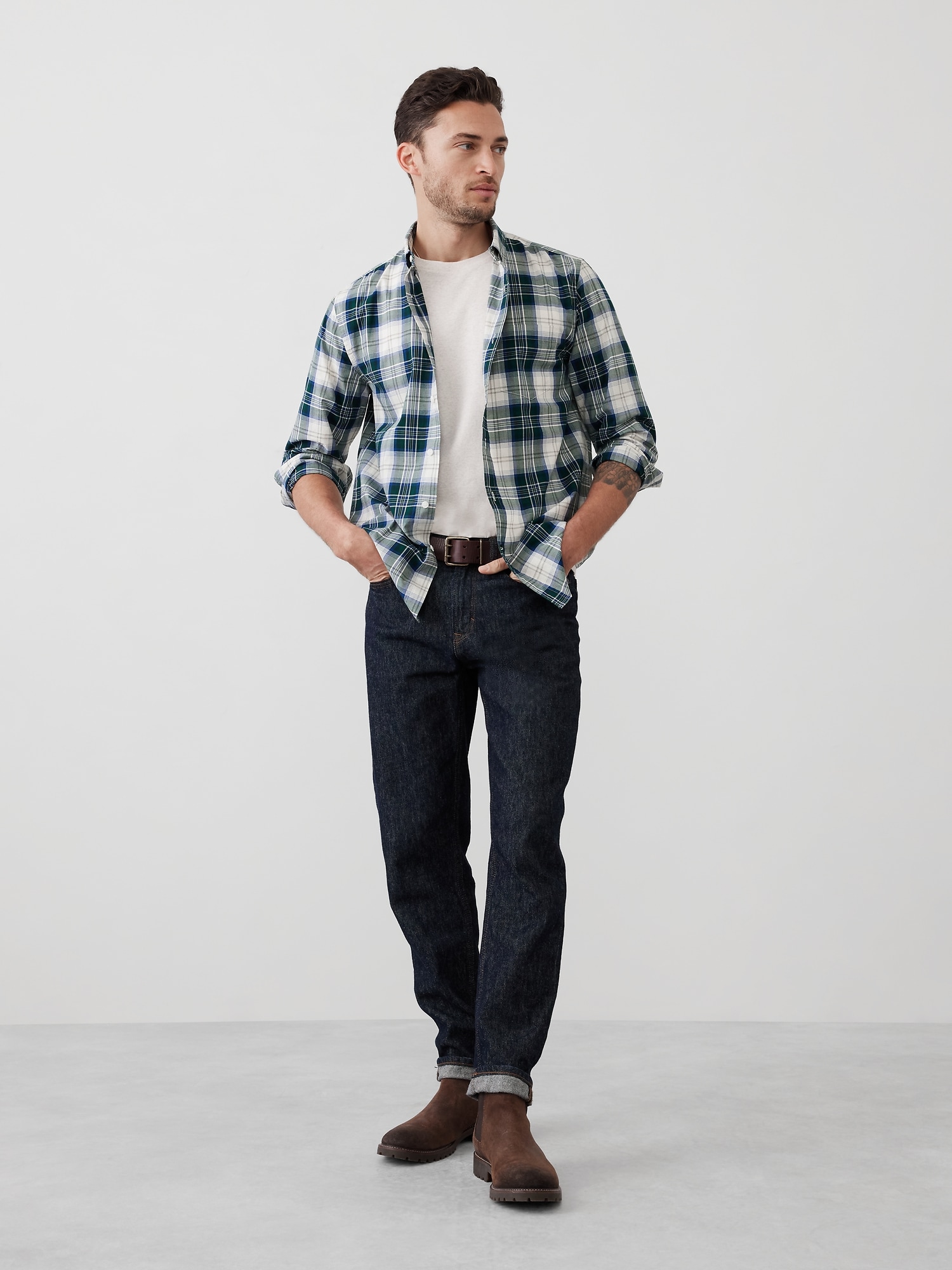 Slim Softwash Cotton Shirt