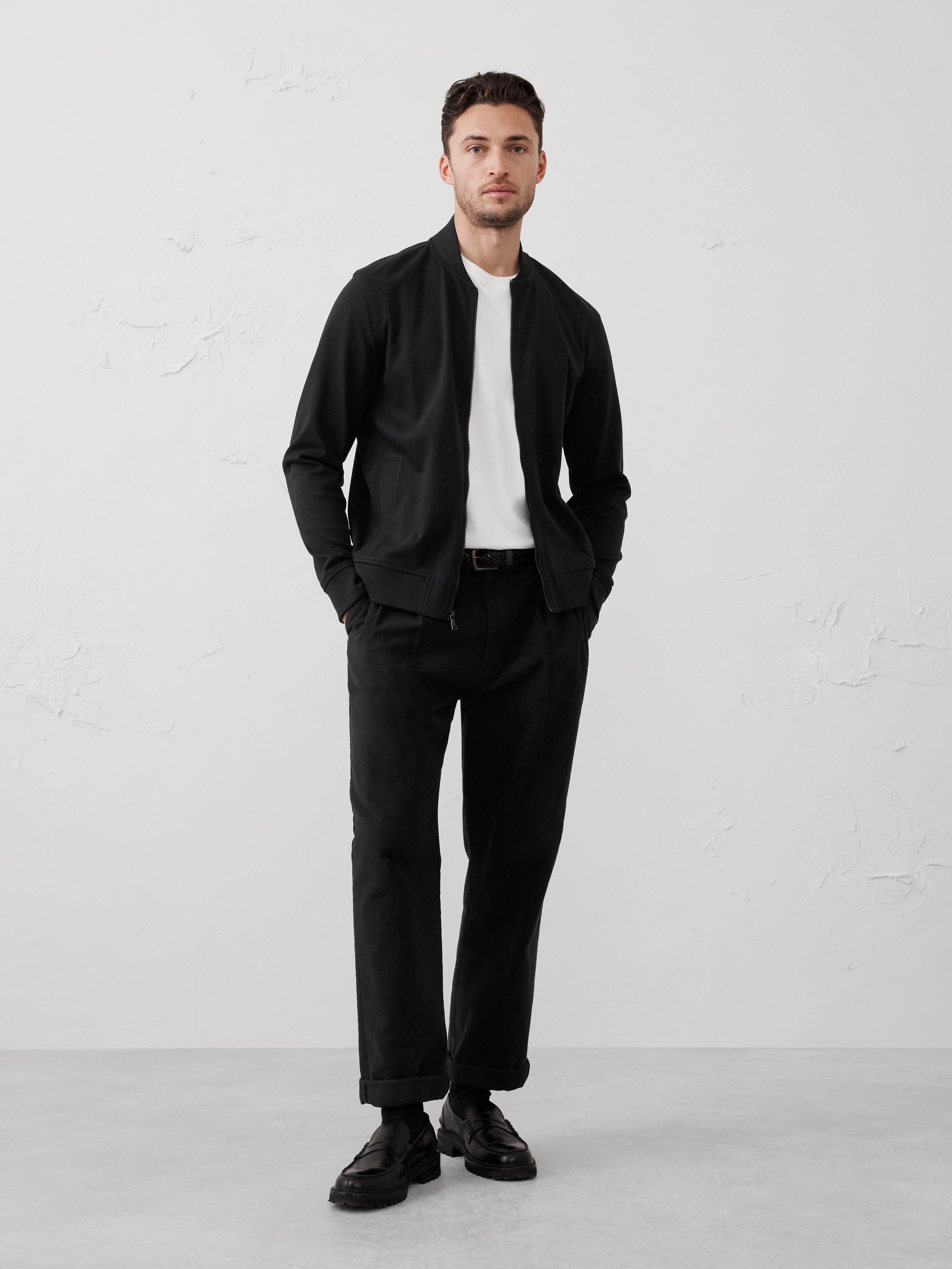 Luxe Touch Bomber Jacket
