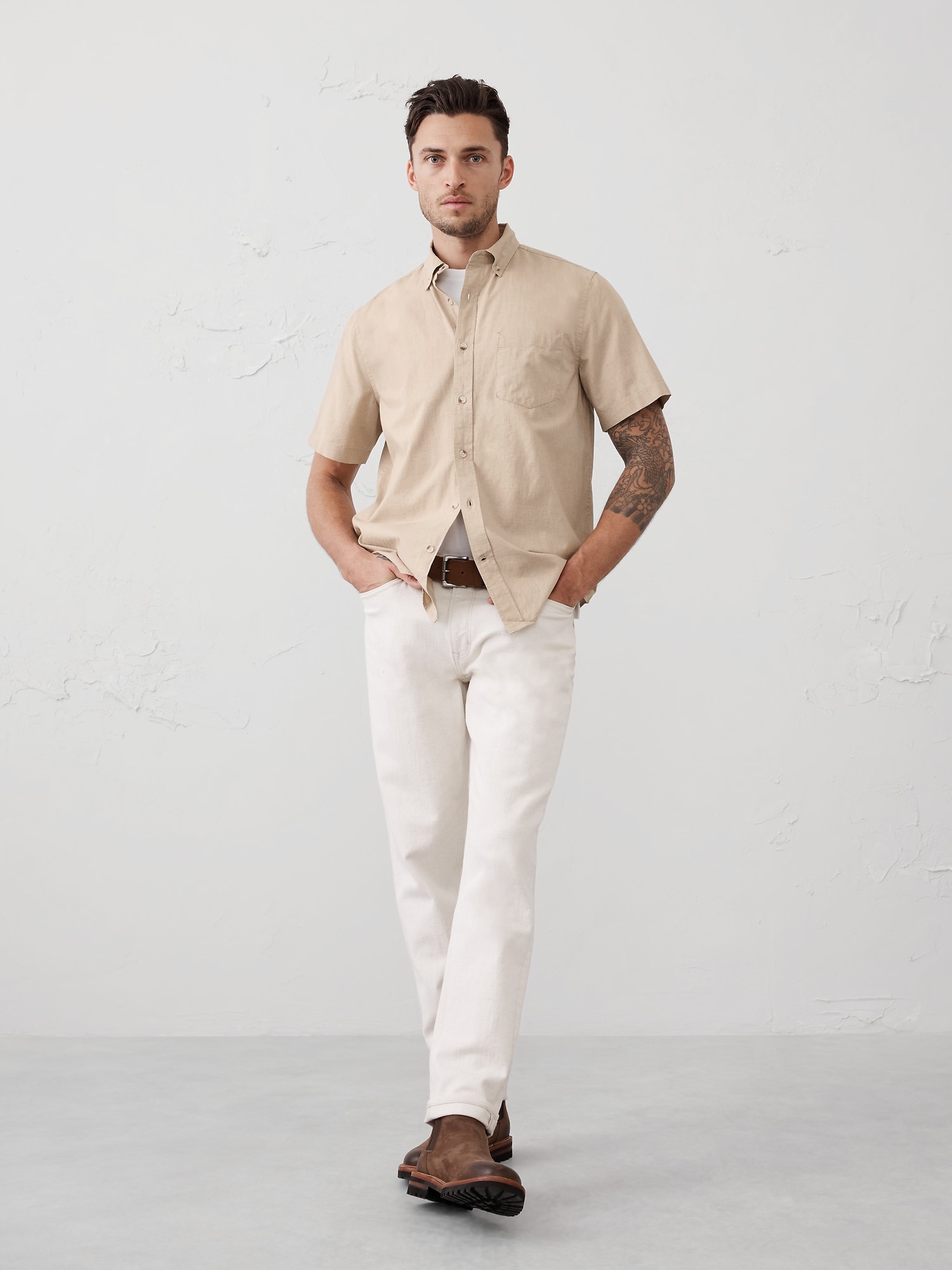 Slim Softwash Cotton Shirt