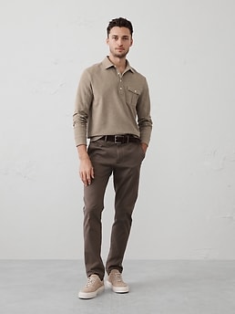 Honeycomb Pique Utility Polo | Banana Republic Factory