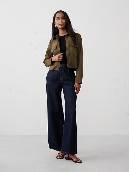 【2plan】Rudy Suede Crop Jacket 2plan】Rudy Suede Crop Jacket
