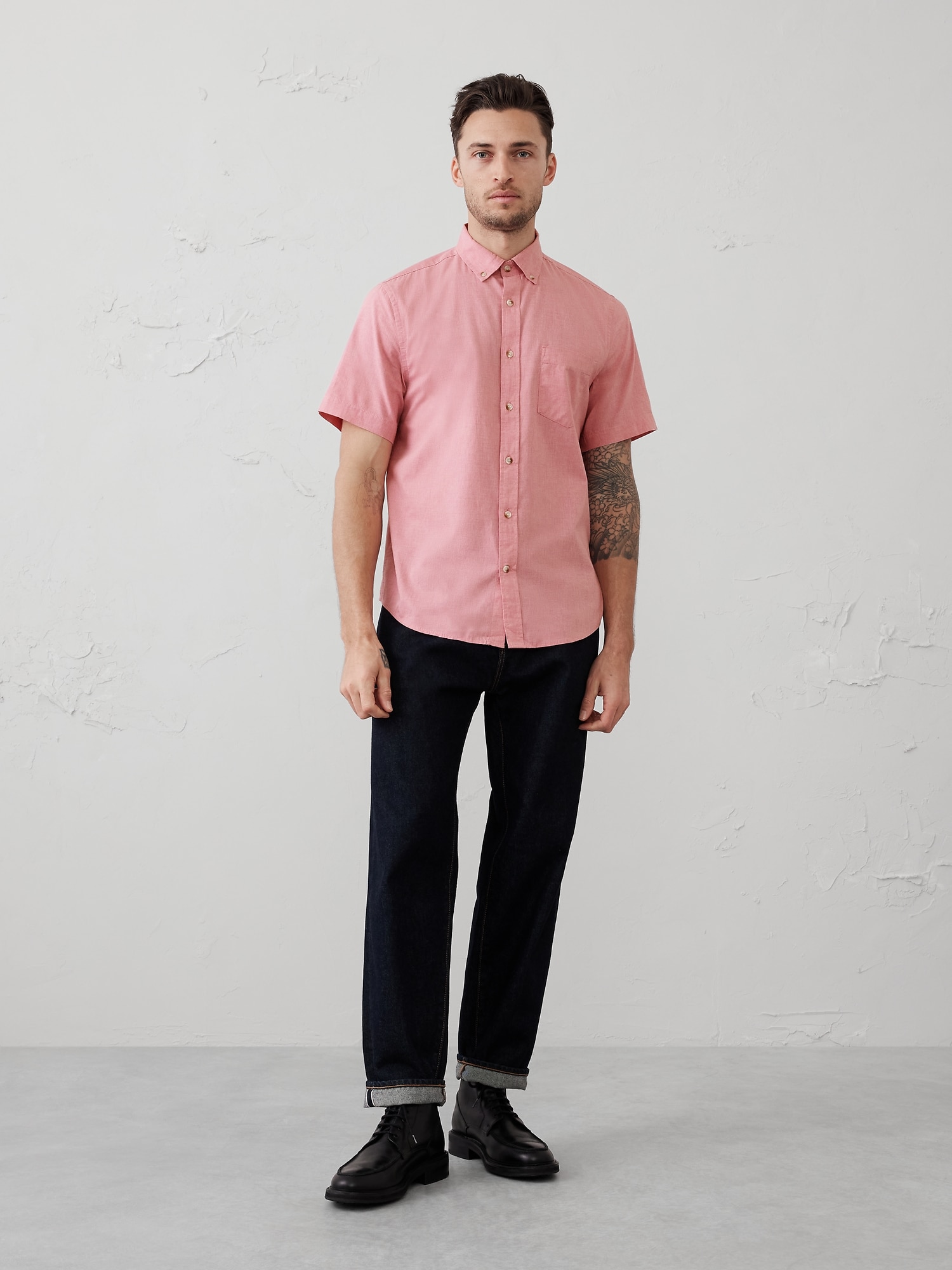 Slim Softwash Cotton Shirt