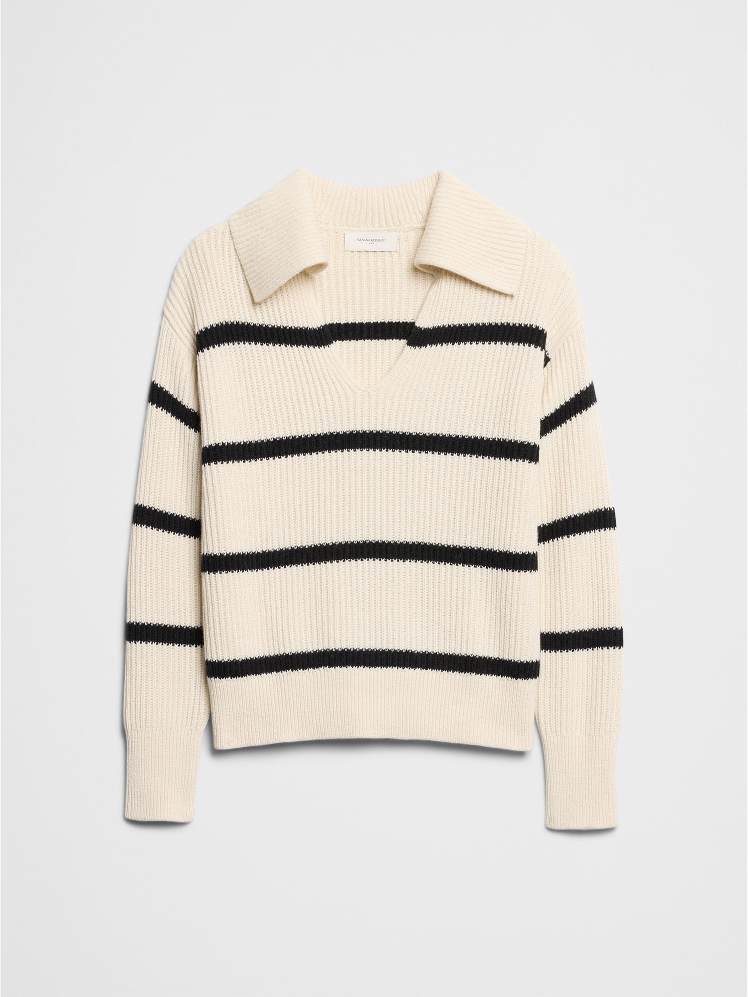 Johnny-Collar Sweater