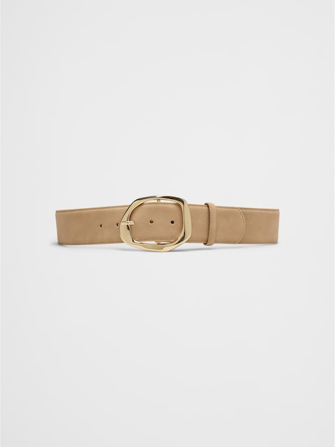 Vegan Suede Buckle Belt