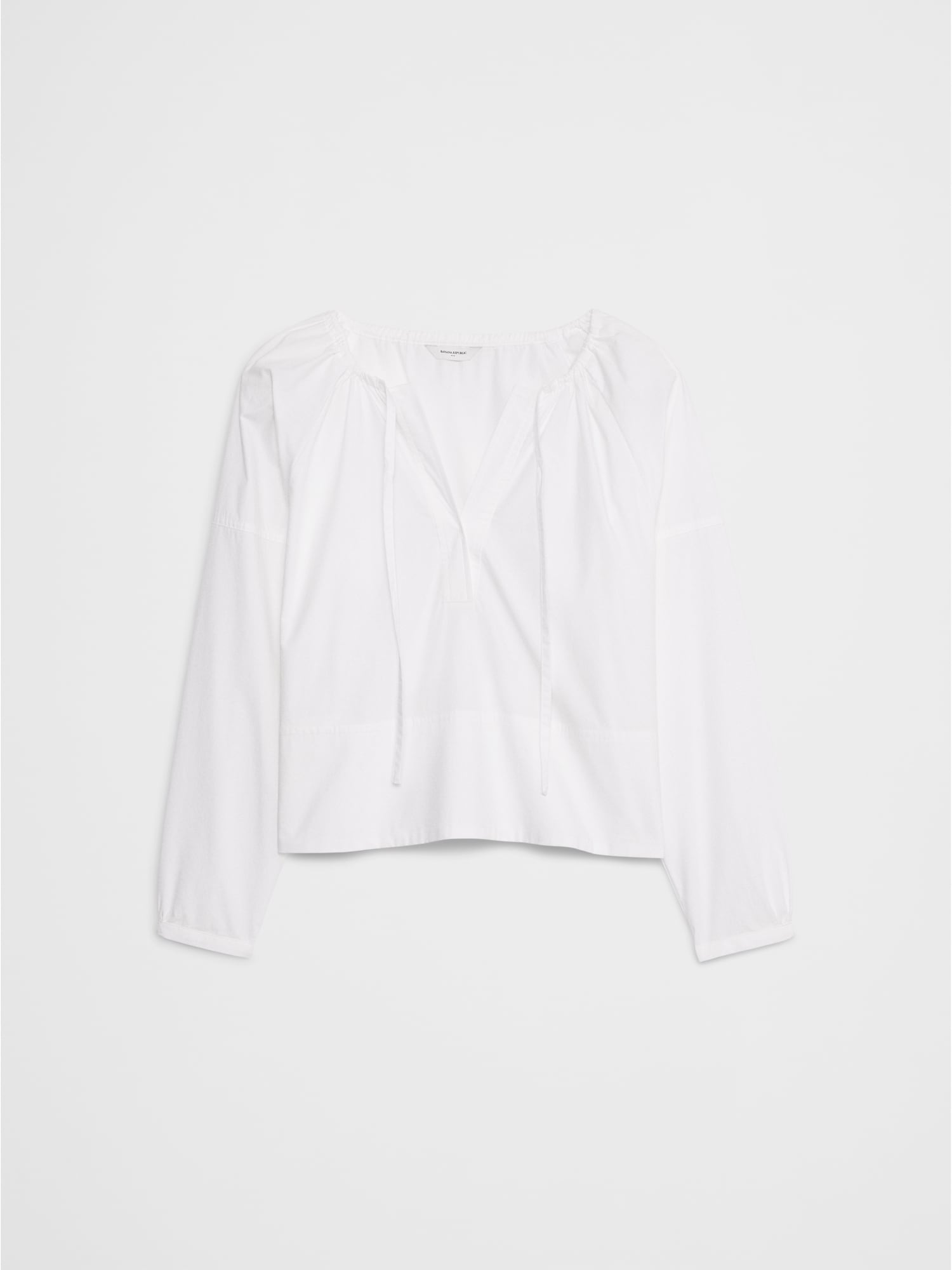 Shirred Popover Shirt