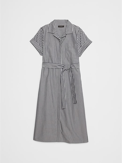 Tie-Waist Midi Shirtdress | Banana Republic Factory