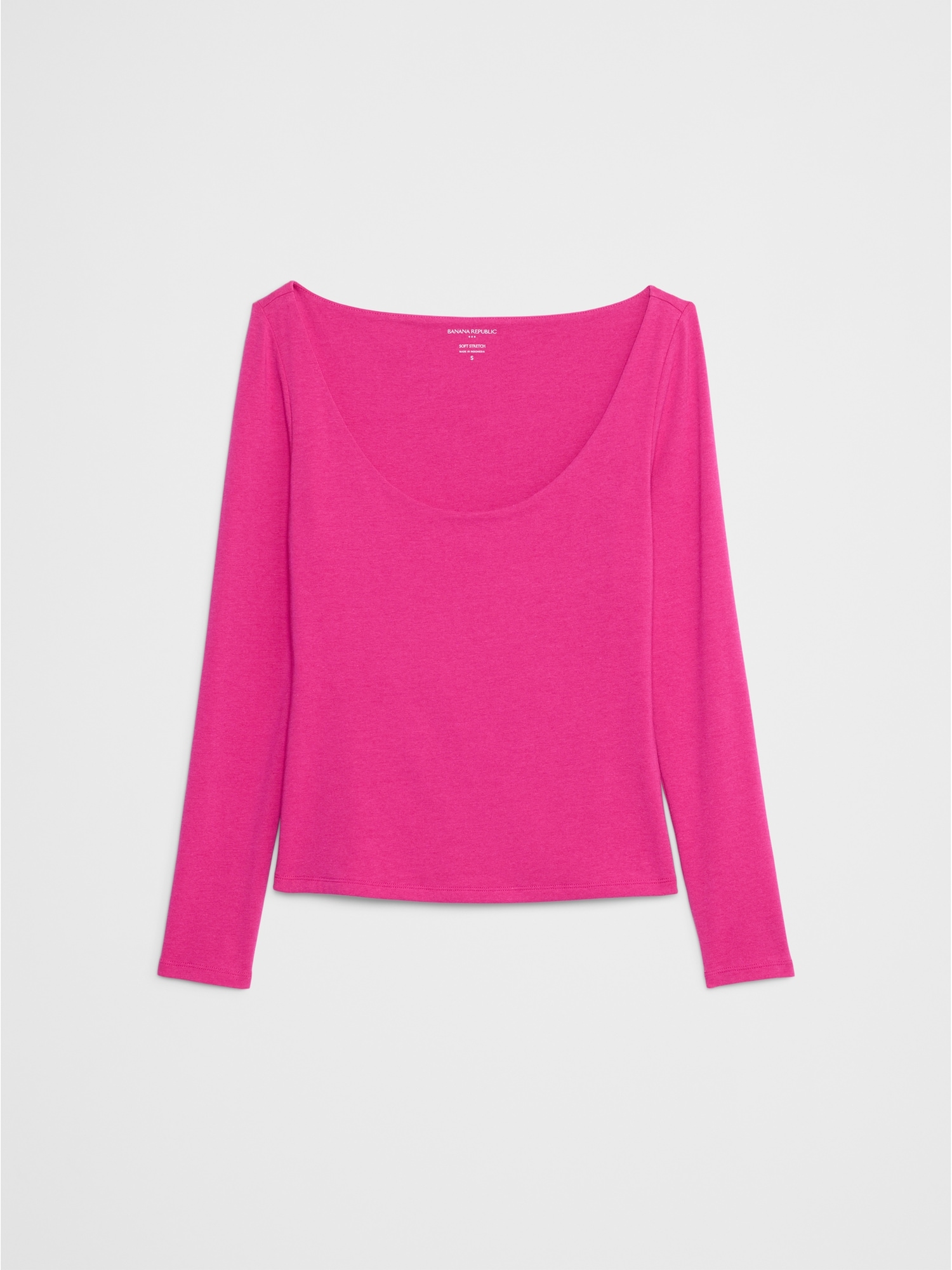 Soft Stretch Scoop-Neck T-Shirt