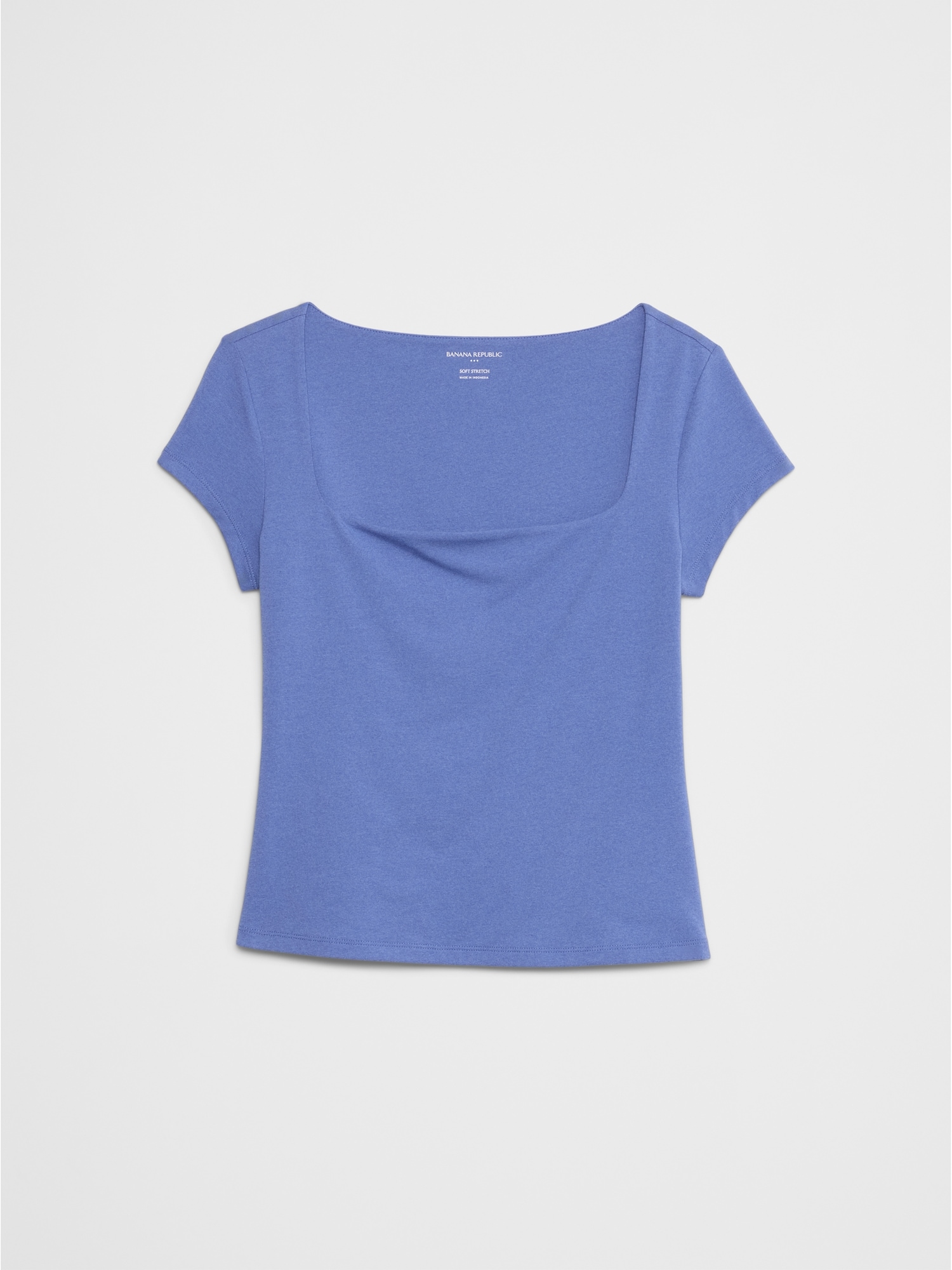 Soft Stretch Square-Neck T-Shirt