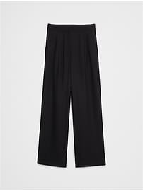 High-Rise Wide-Leg Pleated Pant