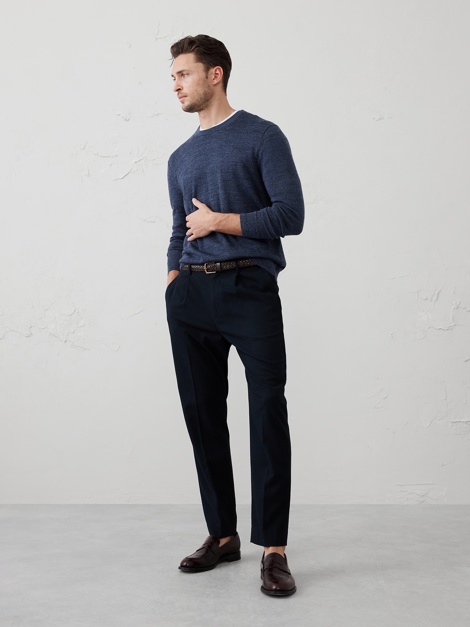 Merino Wool Sweater - Blue