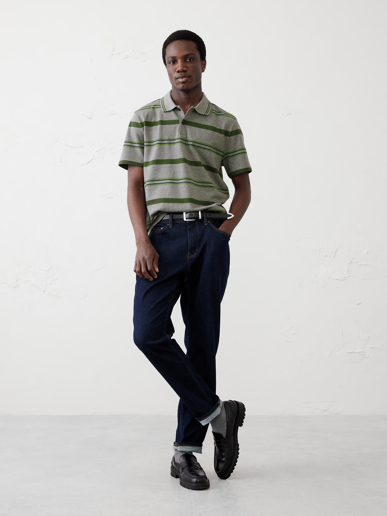 Slim Cotton Pique Polo