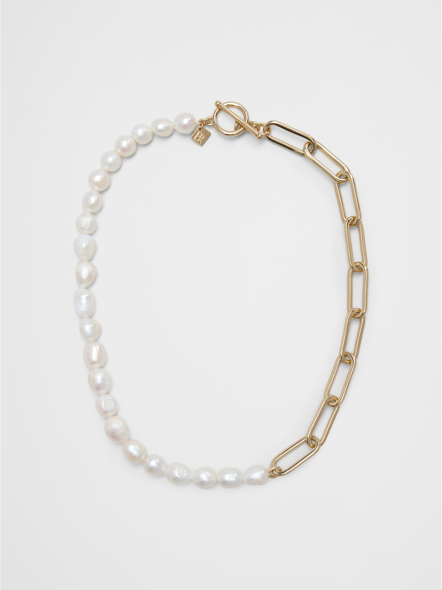 Pearl Chain Link Necklace