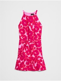 Poplin Tiered Mini Dress